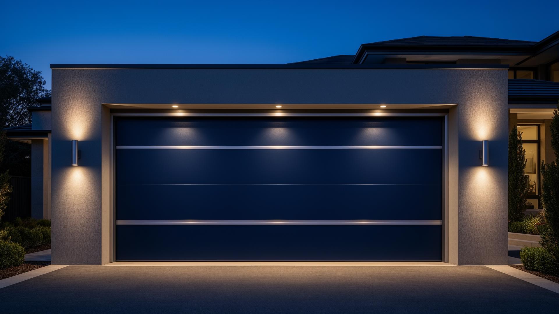 Modern garage door installation